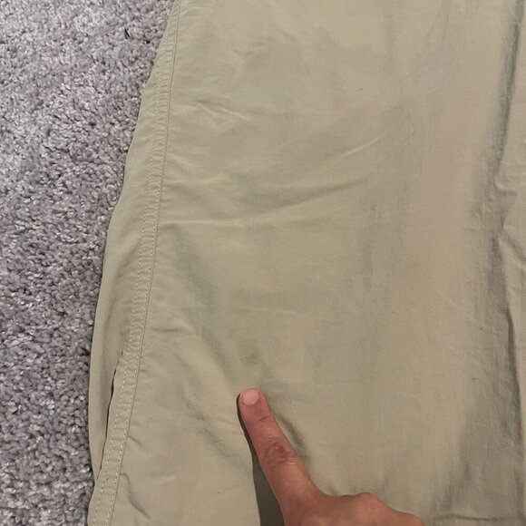 Patagonia Pants Mens Large Beige Sandy Cay Lightweight Nylon Hiking Cargo 82091 - Picture 7 of 16